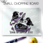 20540 nevermore raven gothic chopping board 3