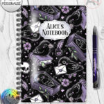 20541 nevermore raven gothic notebook 1
