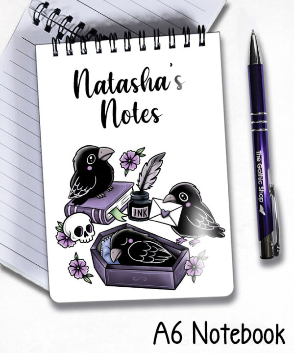 20541 nevermore raven gothic notebook 3