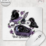 20542 nevermore raven gothic mousemat 1