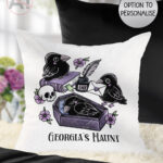20543 nevermore raven gothic cushion 1