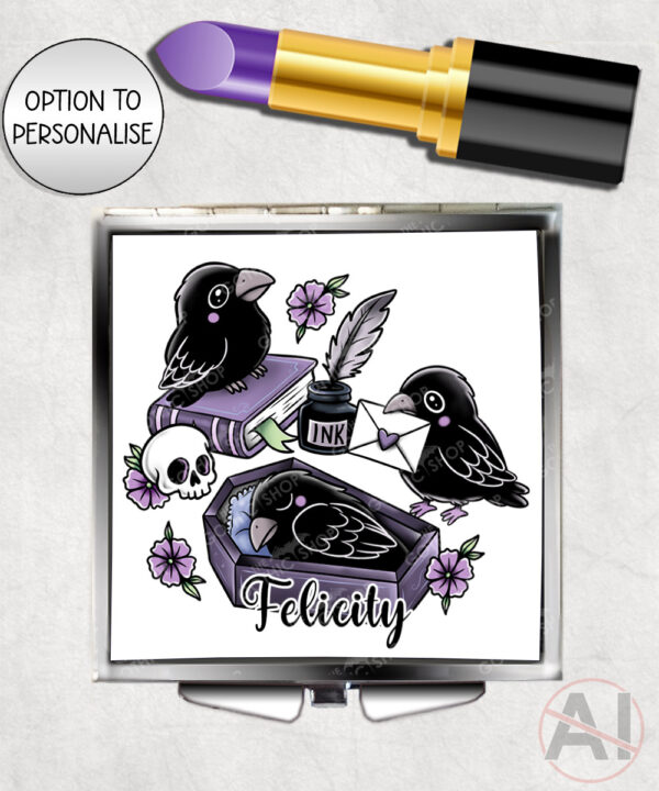 20544 nevermore raven gothic mirror 1