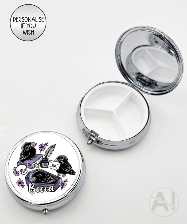 20545 nevermore raven gothic pill box 2