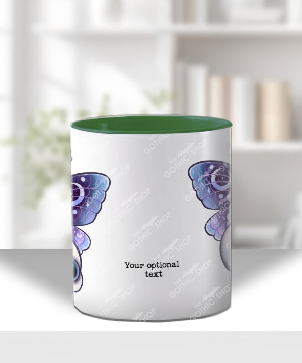celestial moth & skull gothic mug and/or coaster optional to personalise
