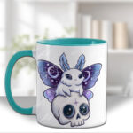 celestial moth & skull gothic mug and/or coaster optional to personalise