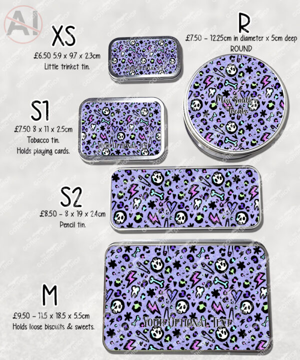 20551 purple leopard skulls gothic tins 3
