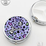 20555 purple leopard skulls gothic pill box 1