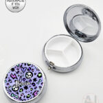 20555 purple leopard skulls gothic pill box 2
