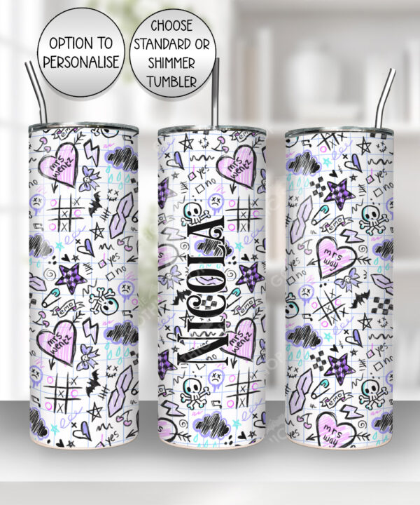20556 emo notes gothic tumbler 2