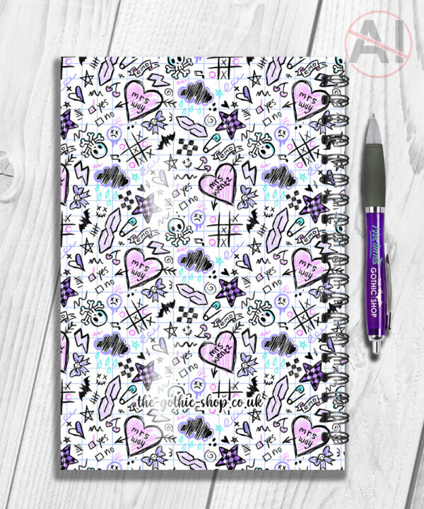 20558 emo notes gothic notebook 2