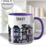 haunted houses gothic halloween mug and/or coaster optional to personalise