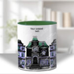 haunted houses gothic halloween mug and/or coaster optional to personalise