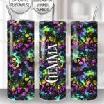 20581 neon skulls gothic tumbler 1