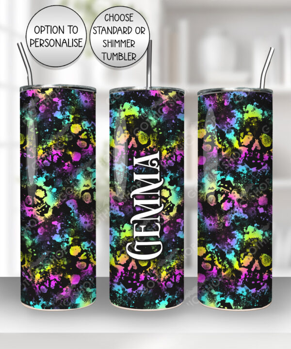 20581 neon skulls gothic tumbler 1