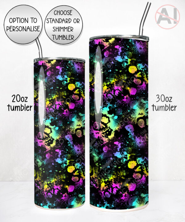 20581 neon skulls gothic tumbler 3