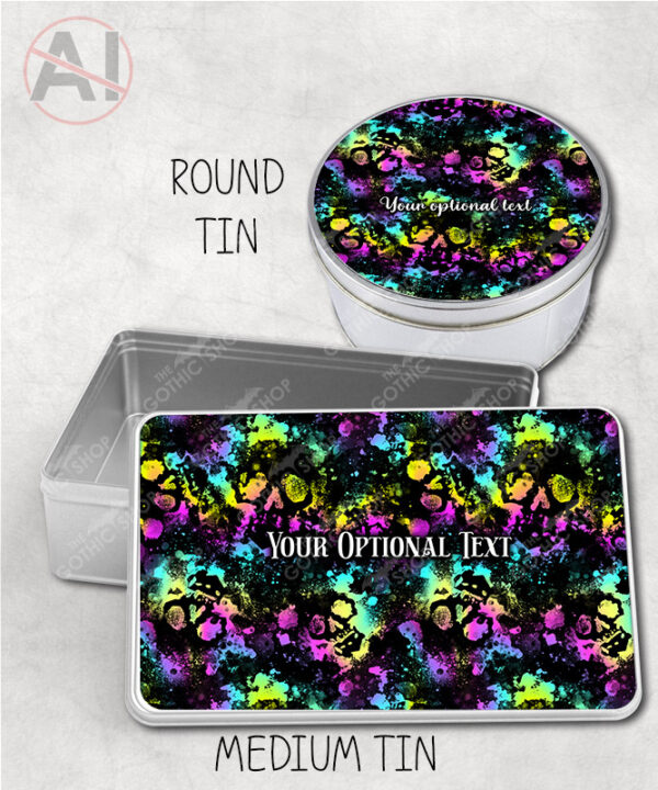 20583 neon skulls gothic tin 2