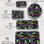 20583 neon skulls gothic tin 3