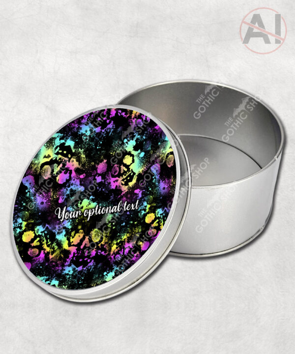 20583 neon skulls gothic tin 4