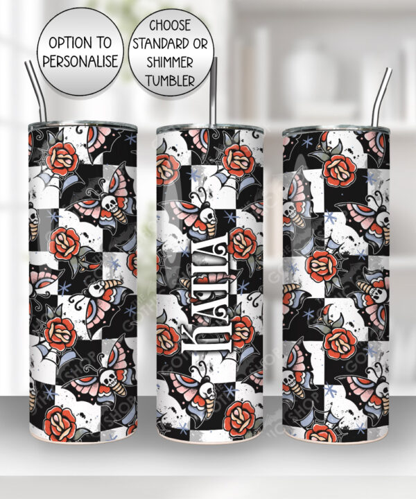 20589 butterflies tattoos gothic tumbler 2