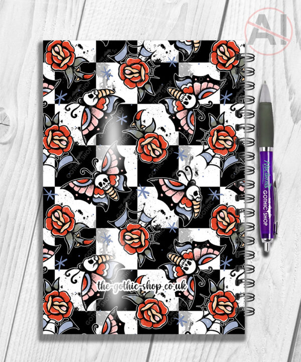 20590 butterflies tattoos gothic notebook 2