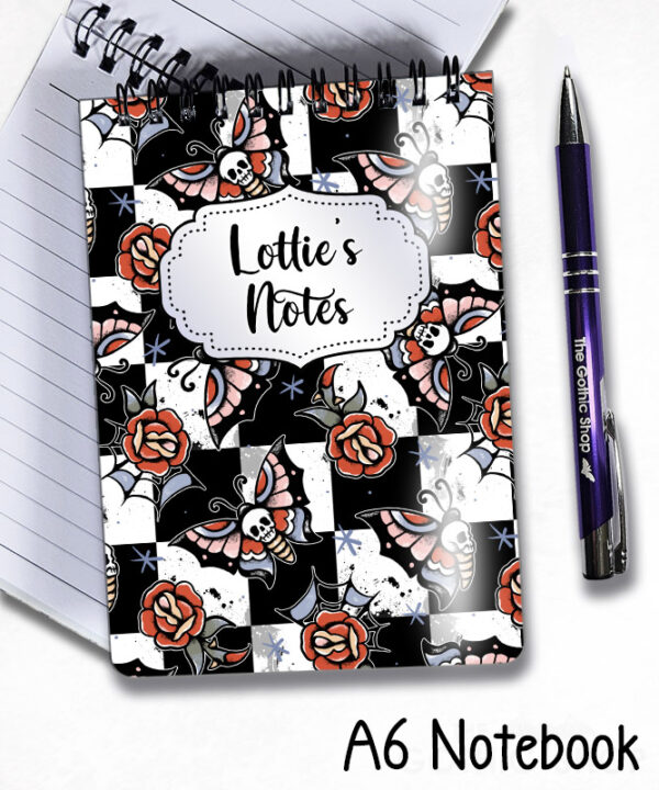 20590 butterflies tattoos gothic notebook 4