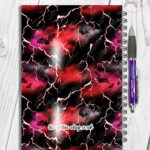 bats & stormy skies gothic notebook journal option to personalise
