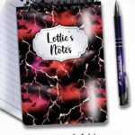 bats & stormy skies gothic notebook journal option to personalise