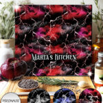 bats & stormy skies gothic glass chopping board option to personalise