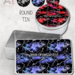 bats & stormy skies gothic storage tin option to personalise