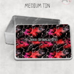 bats & stormy skies gothic storage tin option to personalise