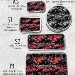 bats & stormy skies gothic storage tin option to personalise