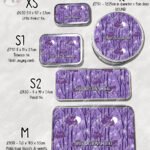 winter bats purple gothic halloween storage tin option to personalise