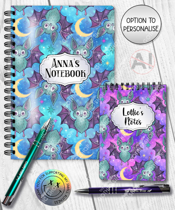 20604 bats gothic notebook 4