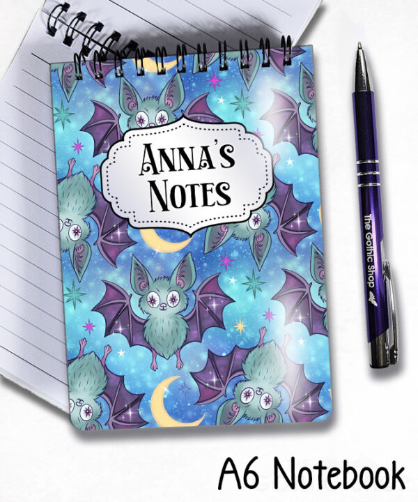 20604 bats gothic notebook 5