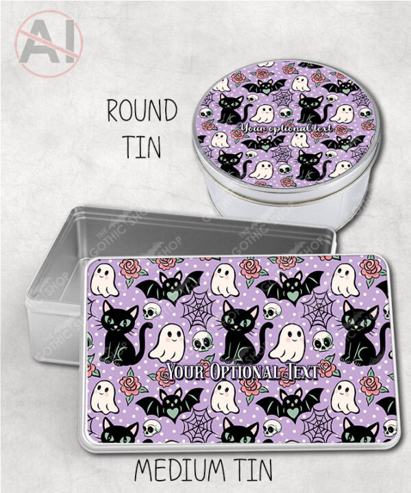 20609 cats bats purple gothic storage tin 1