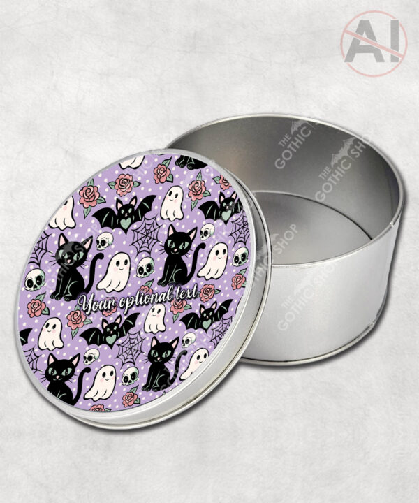20609 cats bats purple gothic storage tin 3