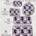 20609 cats bats purple gothic storage tin 4