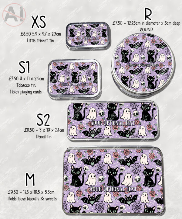 20609 cats bats purple gothic storage tin 4