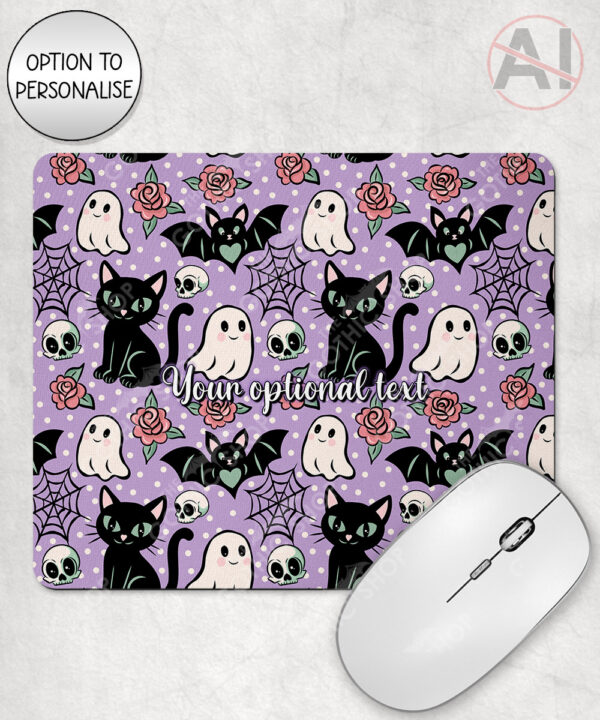 20610 cats bats purple gothic mousemat 1