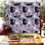 20611 cats bats purple gothic chopping board 2