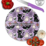 20611 cats bats purple gothic chopping board 3