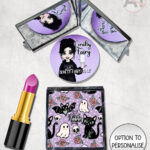 20612 cats bats purple gothic compact mirror 1