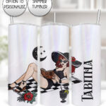 20625 goth lady personalised tumbler 1