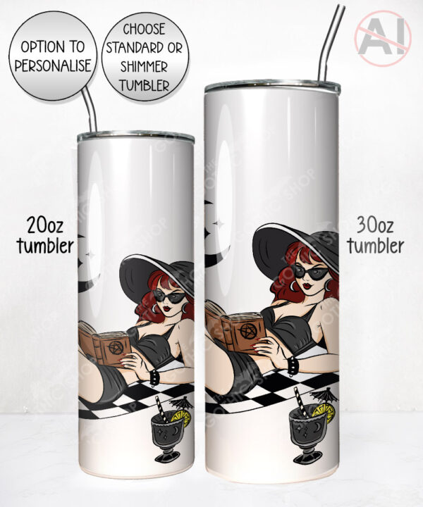 20625 goth lady personalised tumbler 3