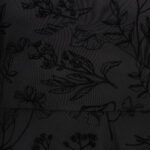 wildflower black flocked floral gothic mini dress by hell bunny