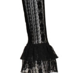 maude black floral lace gothic top by hell bunny