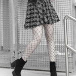 extra large black net tights by pamela mann