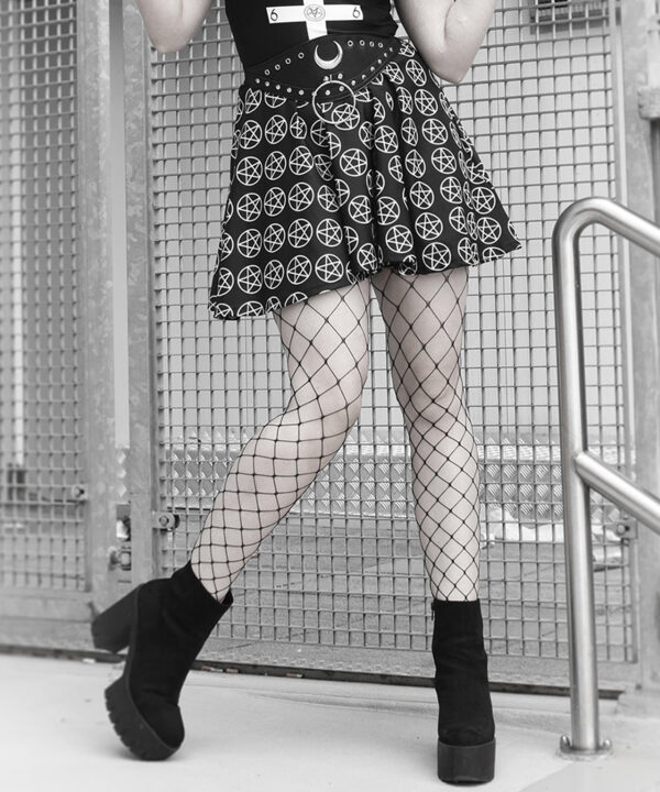 extra large black net tights by pamela mann