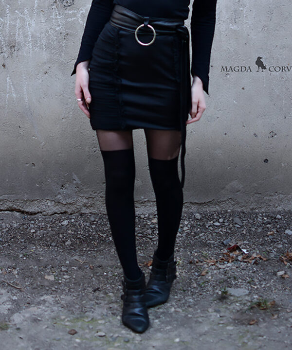gothic black over the knee tights by pamela mann