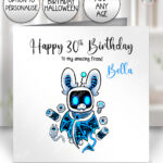 20663 robot bat gothic card 1